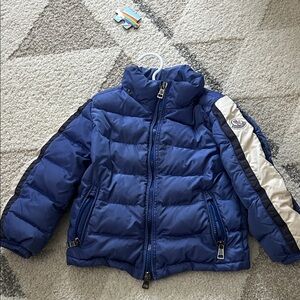 Moncler Kids Blue Puffer Jacket